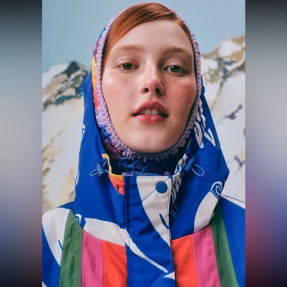 Farm Rio Blue Toucans Ski Jacket.New without tag - Picture 3 of 16